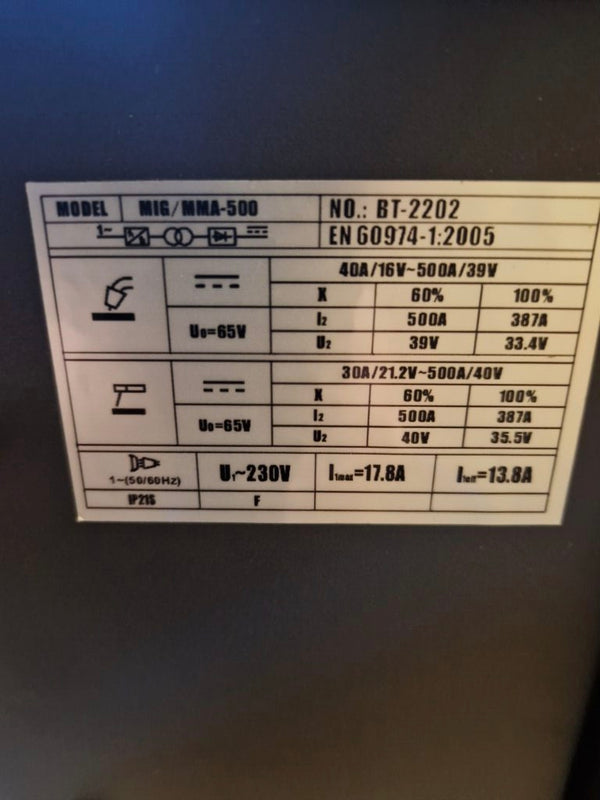 Ηλεκτροκόλληση Inverter BullTek MIG / MMA / Lift TIG 3 σε 1