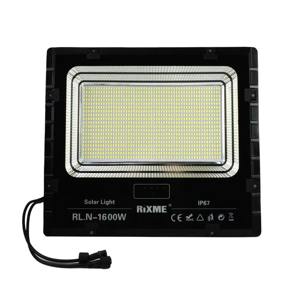 Ηλιακός προβολέας Rixme 1.600w με 2 σολαρ πανελ